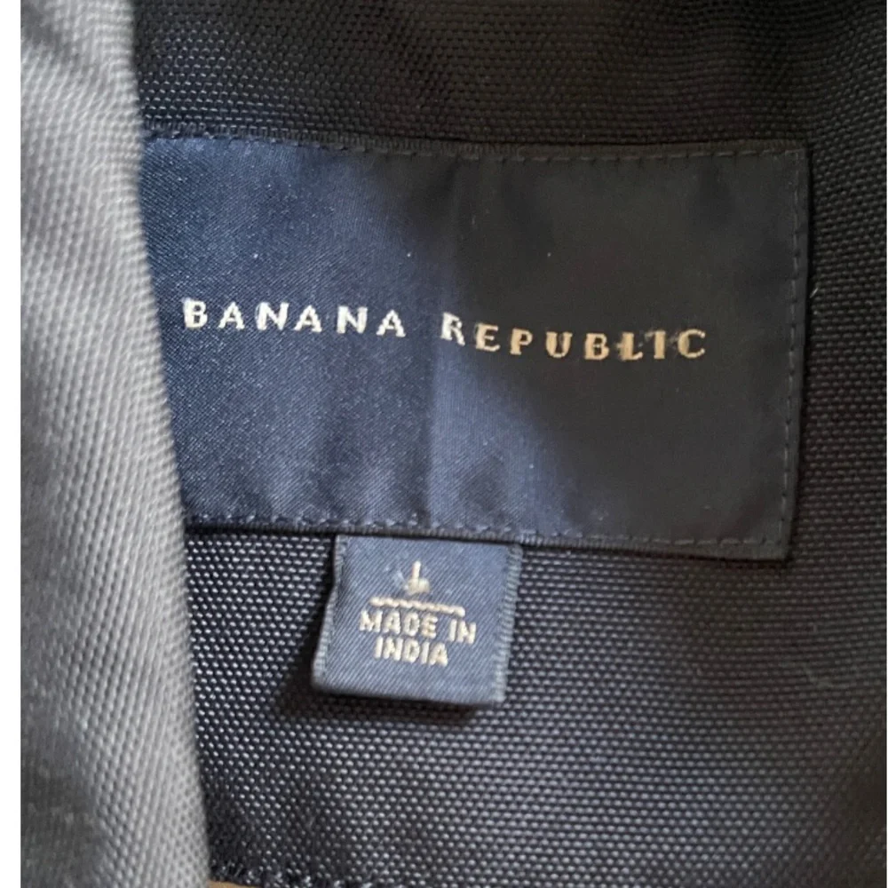 Banana Republic Black‎ Lightweight Peacoat Jacket L